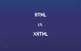 HTML vs. XHTML