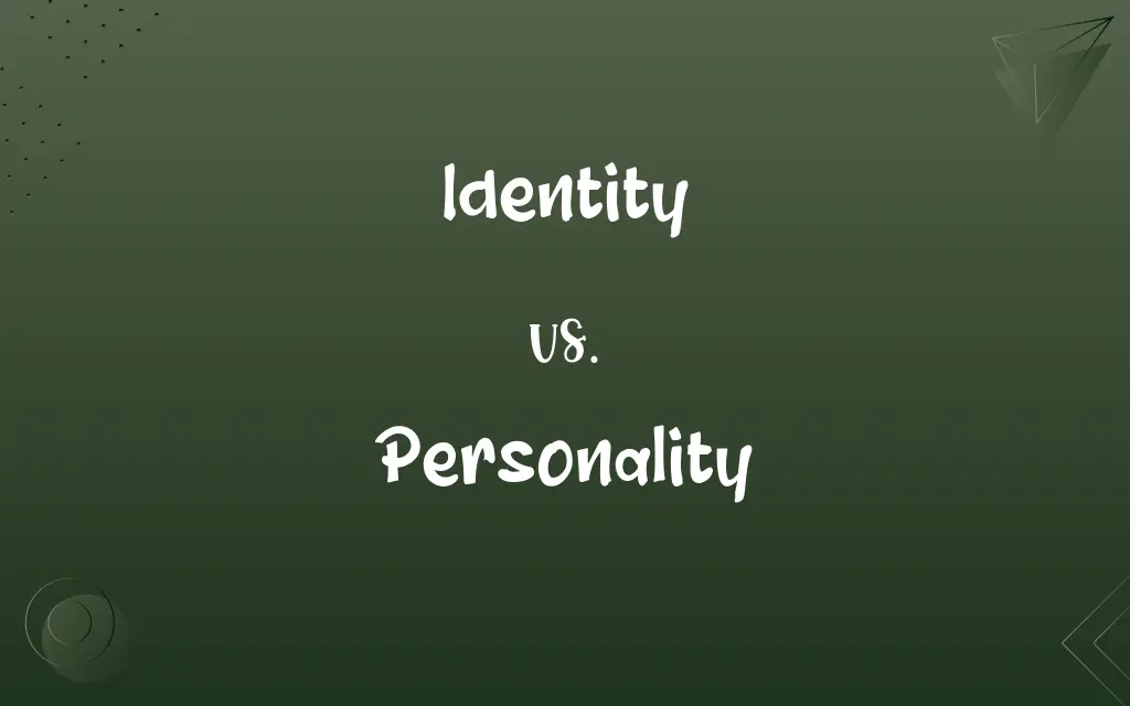 Identity vs. Personality