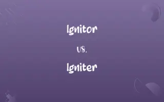 Ignitor vs. Igniter