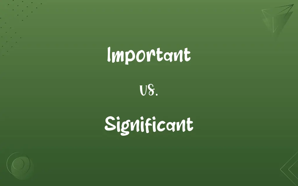 Important vs. Significant