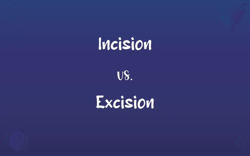 Incision vs. Excision