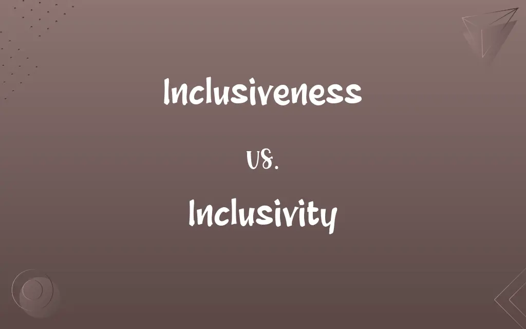 Inclusiveness vs. Inclusivity