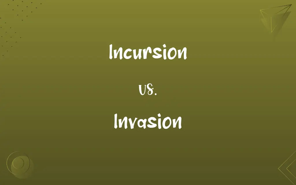 Incursion vs. Invasion