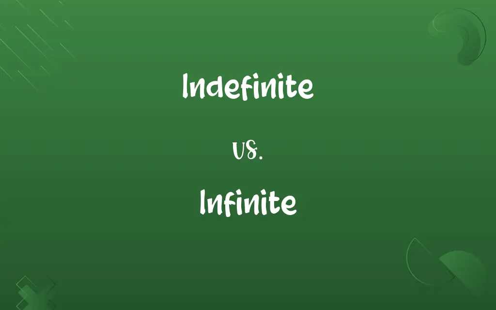Indefinite vs. Infinite