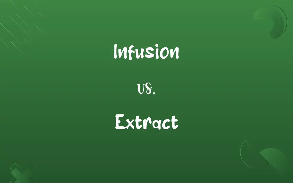 Infusion vs. Extract