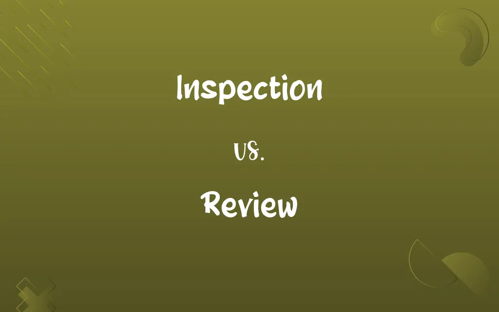 Inspection vs. Review