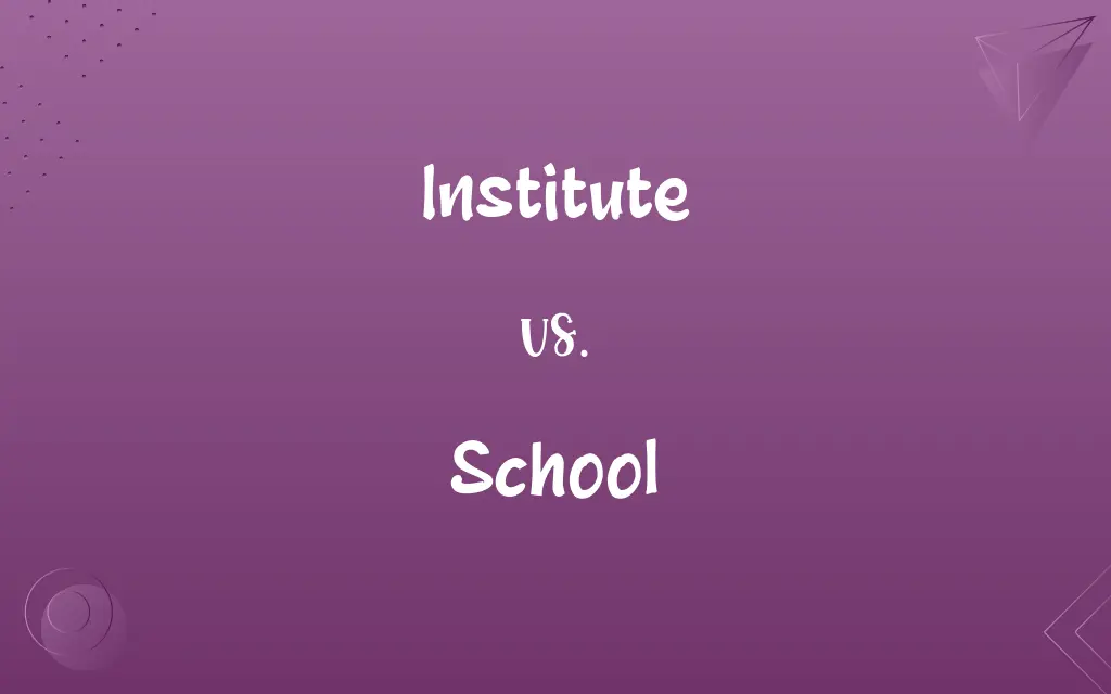 Institute vs. School