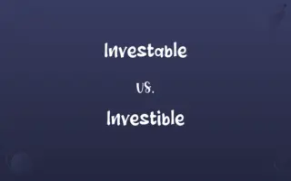 Investable vs. Investible