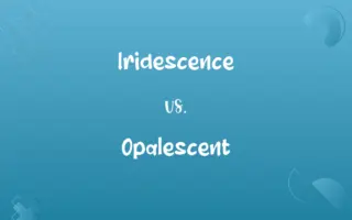Iridescence vs. Opalescent