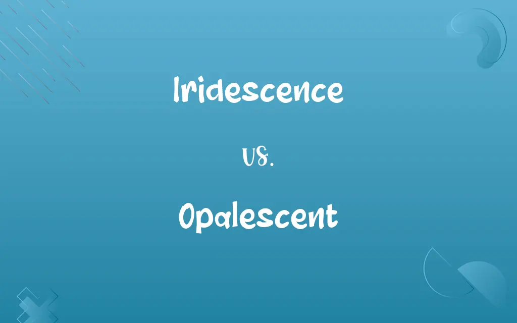 Iridescence vs. Opalescent