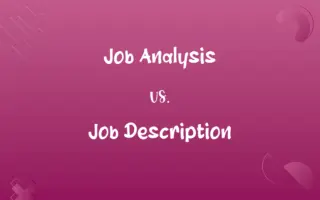 Job Analysis vs. Job Description