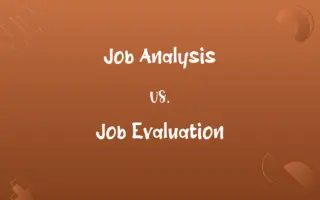 Job Analysis vs. Job Evaluation