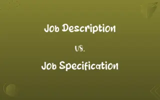 Job Description vs. Job Specification