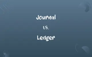 Journal vs. Ledger
