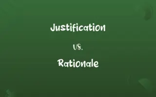 Justification vs. Rationale