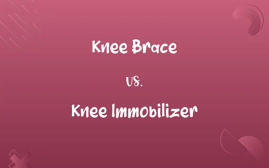 Knee Brace vs. Knee Immobilizer