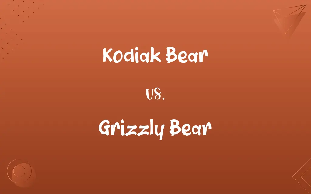 Kodiak Bear vs. Grizzly Bear
