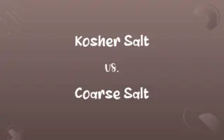 Kosher Salt vs. Coarse Salt