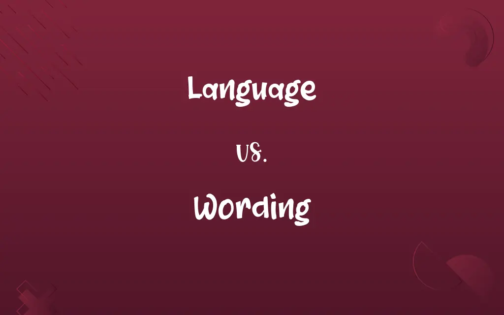 Language vs. Wording