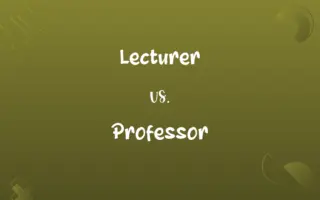 Lecturer vs. Professor