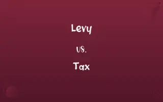 Levy vs. Tax