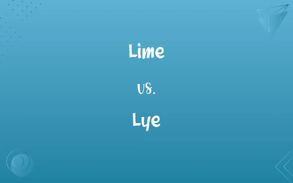 Lime vs. Lye
