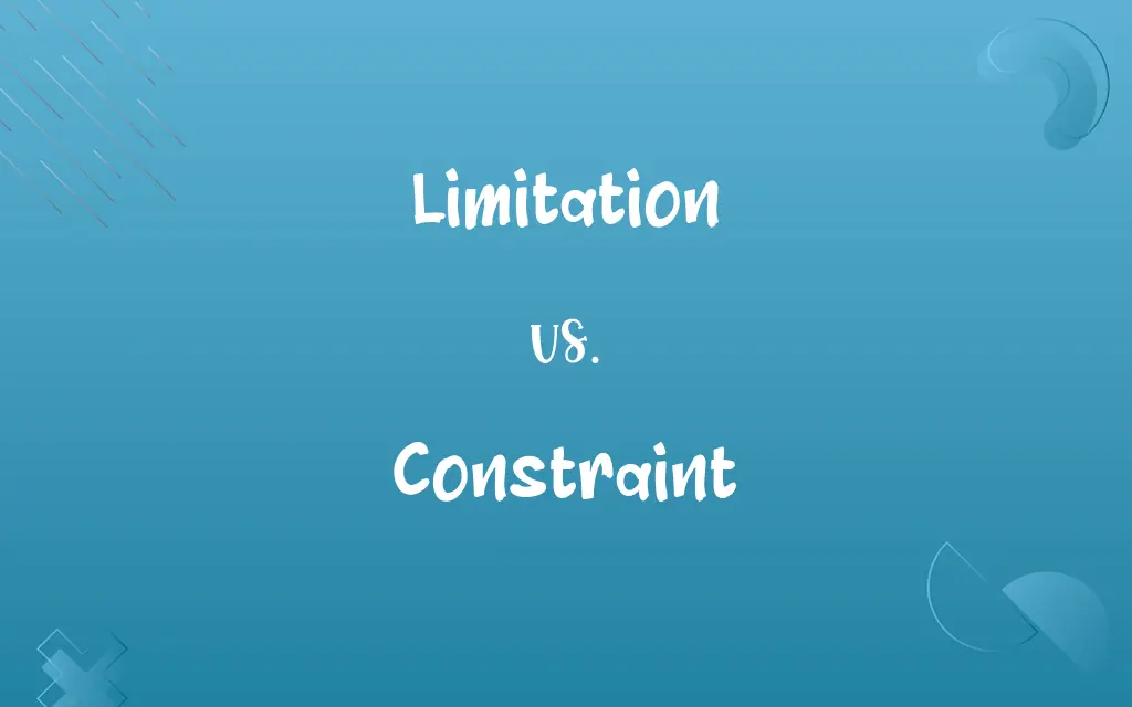 Limitation vs. Constraint