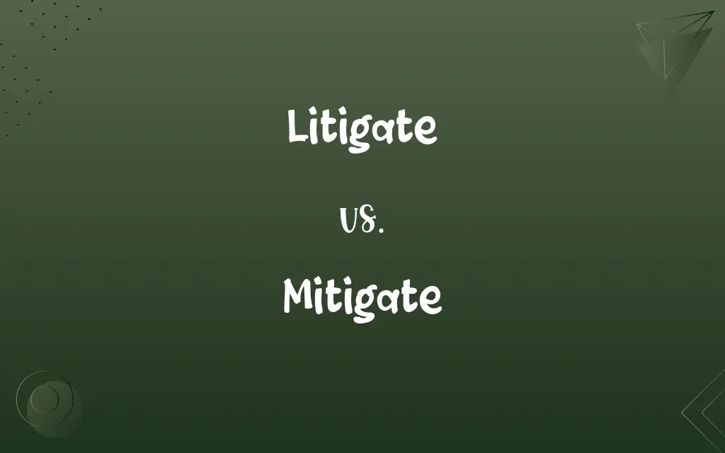 Litigate vs. Mitigate