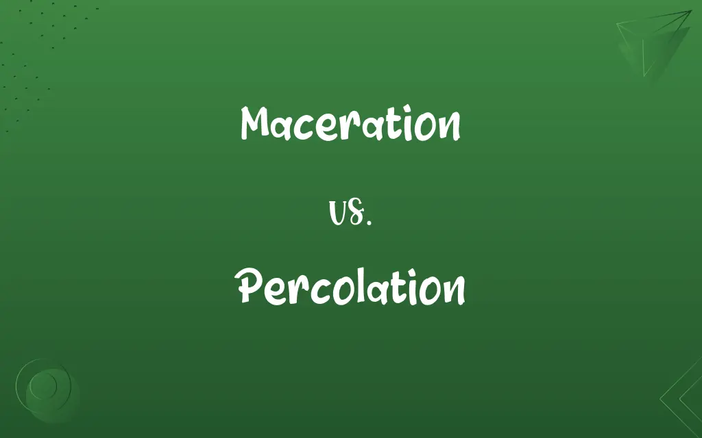 Maceration vs. Percolation