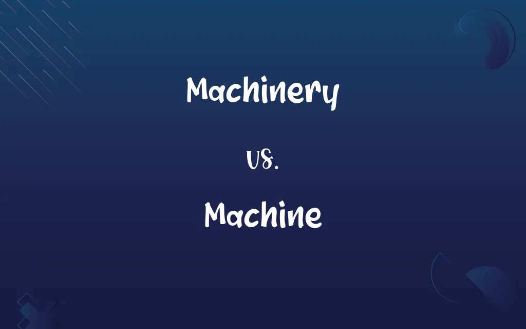 Machinery vs. Machine