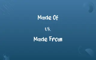 Made Of vs. Made From