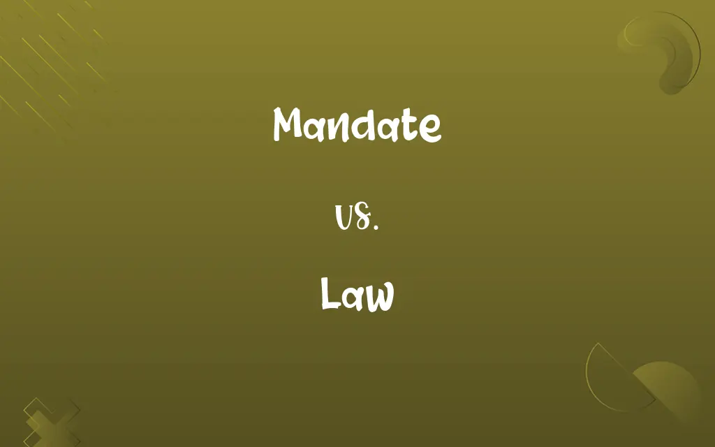 Mandate vs. Law