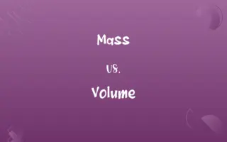 Mass vs. Volume