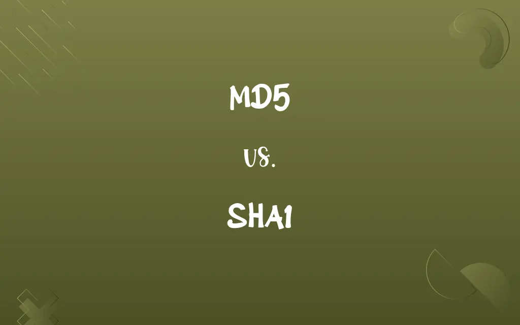 MD5 vs. SHA1