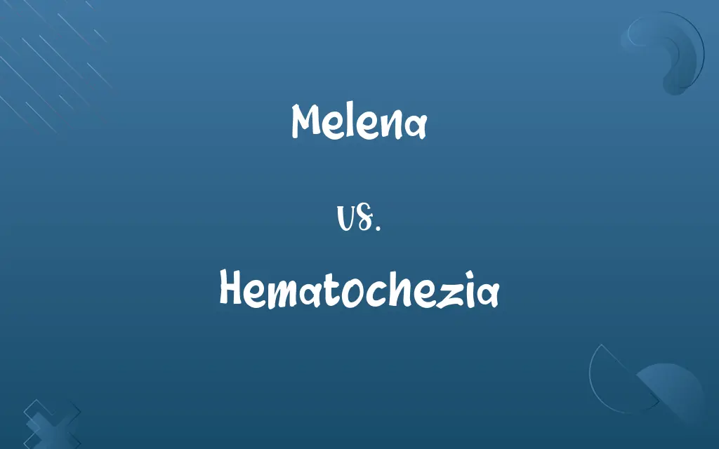 Melena vs. Hematochezia