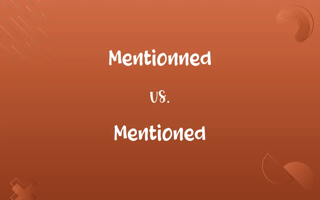 Mentionned vs. Mentioned