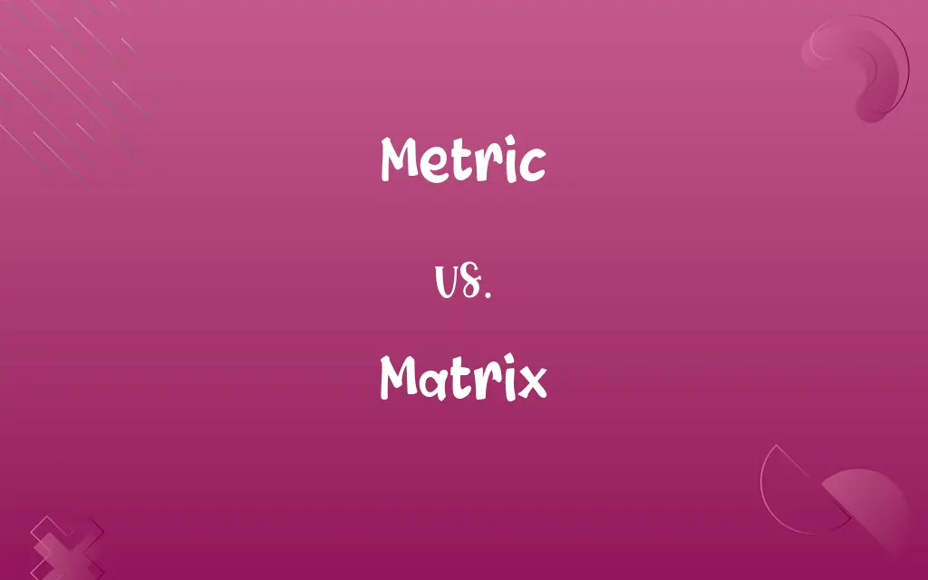 Metric vs. Matrix