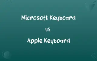 Microsoft Keyboard vs. Apple Keyboard