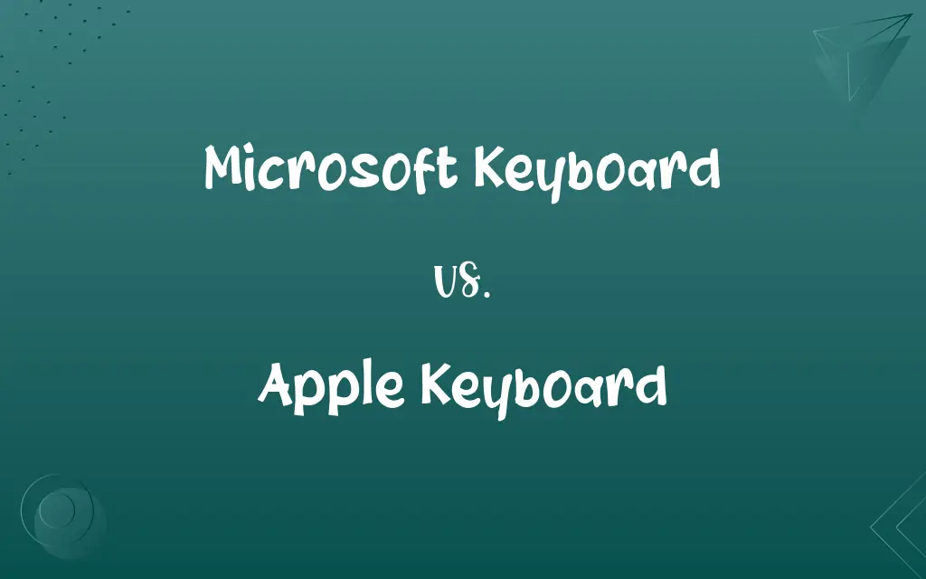 Microsoft Keyboard vs. Apple Keyboard
