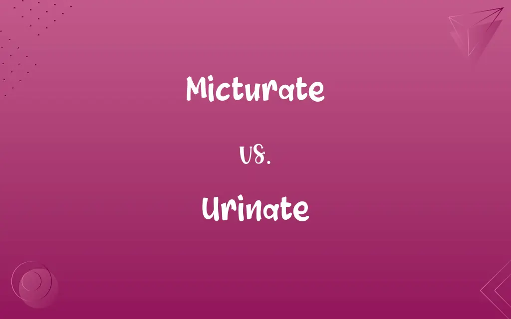 Micturate vs. Urinate