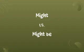 Might vs. Might be