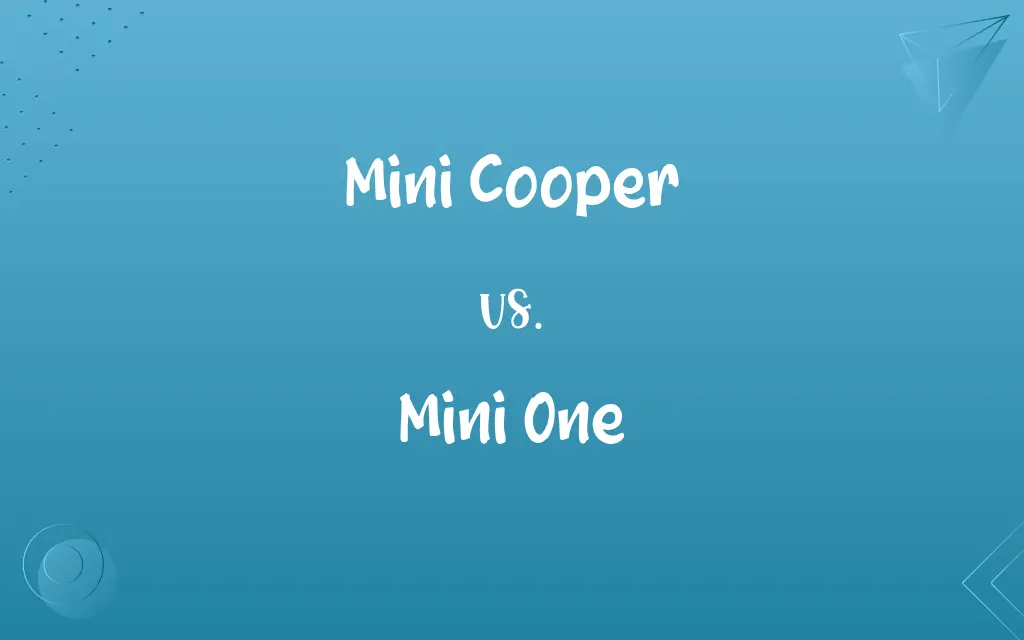 Mini Cooper vs. Mini One