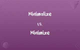 Minimalize vs. Minimize