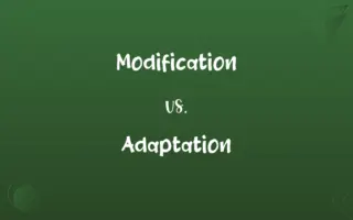 Modification vs. Adaptation