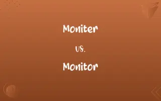 Moniter vs. Monitor