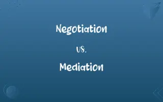 Negotiation vs. Mediation