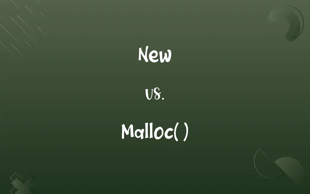 New vs. Malloc( )
