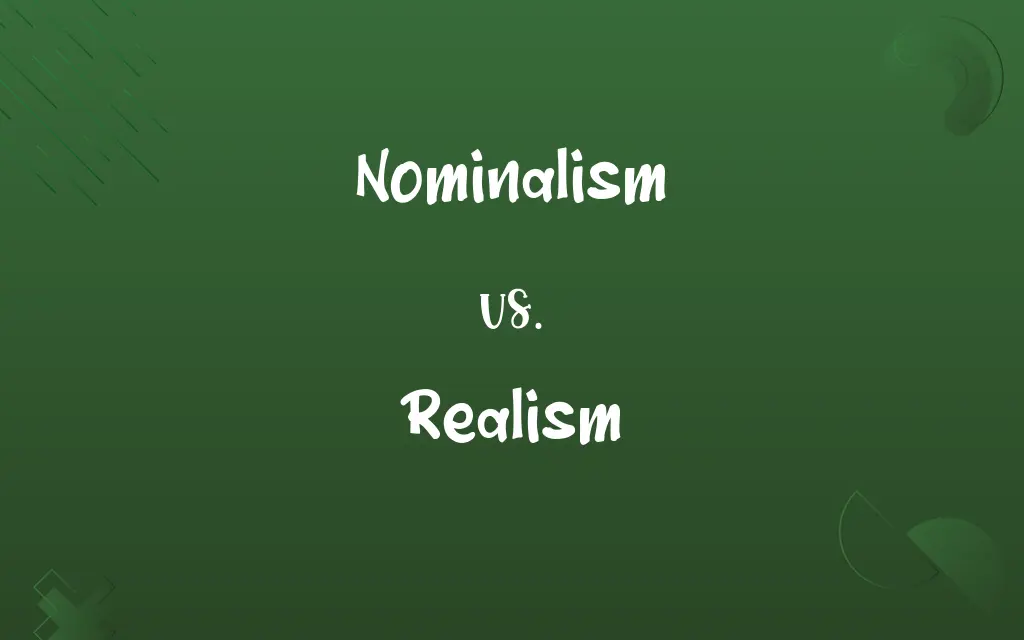 Nominalism vs. Realism