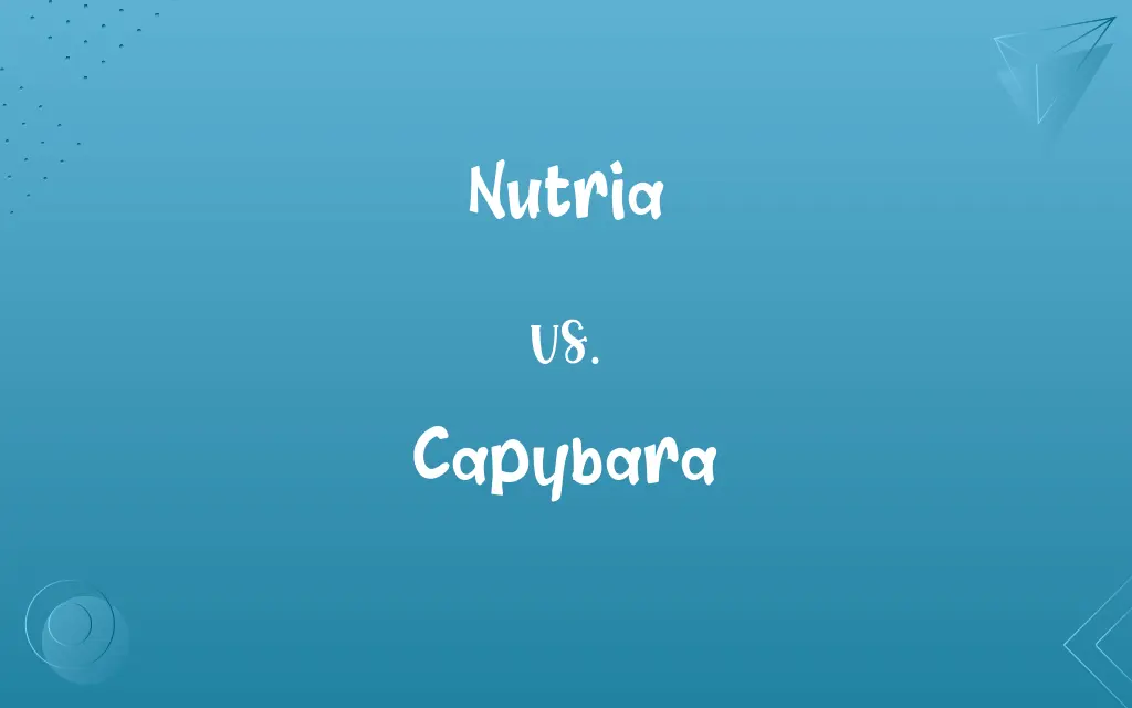 Nutria vs. Capybara