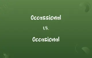 Occassional vs. Occasional